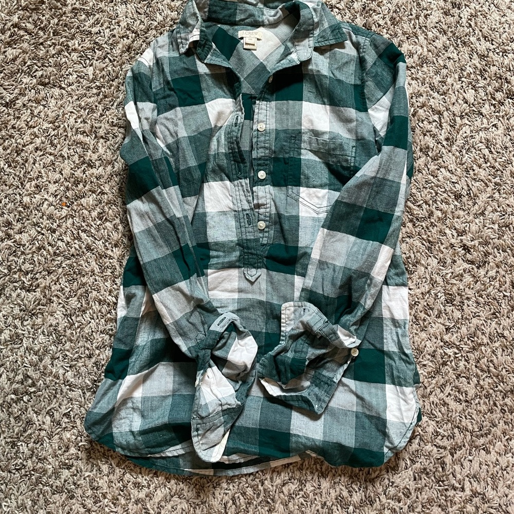 Jcrew flannel popover